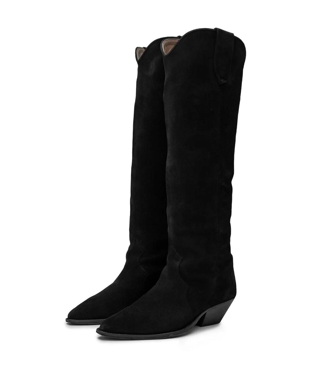 ISABEL MARANT Черные замшевые сапоги, фото 2