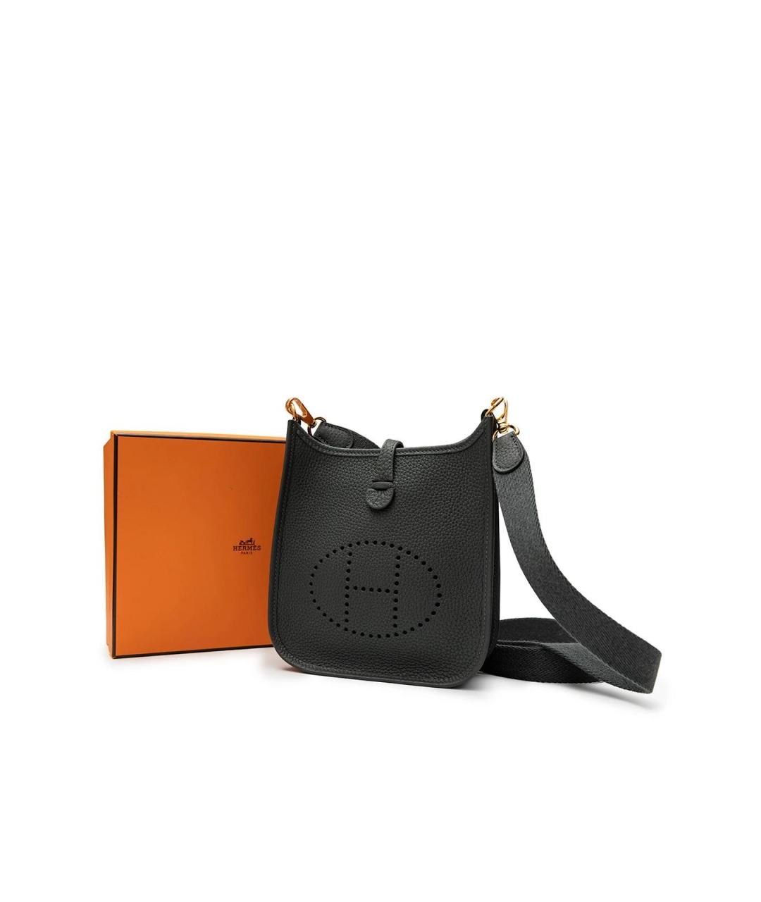 HERMES Зеленая кожаная сумка через плечо, фото 5