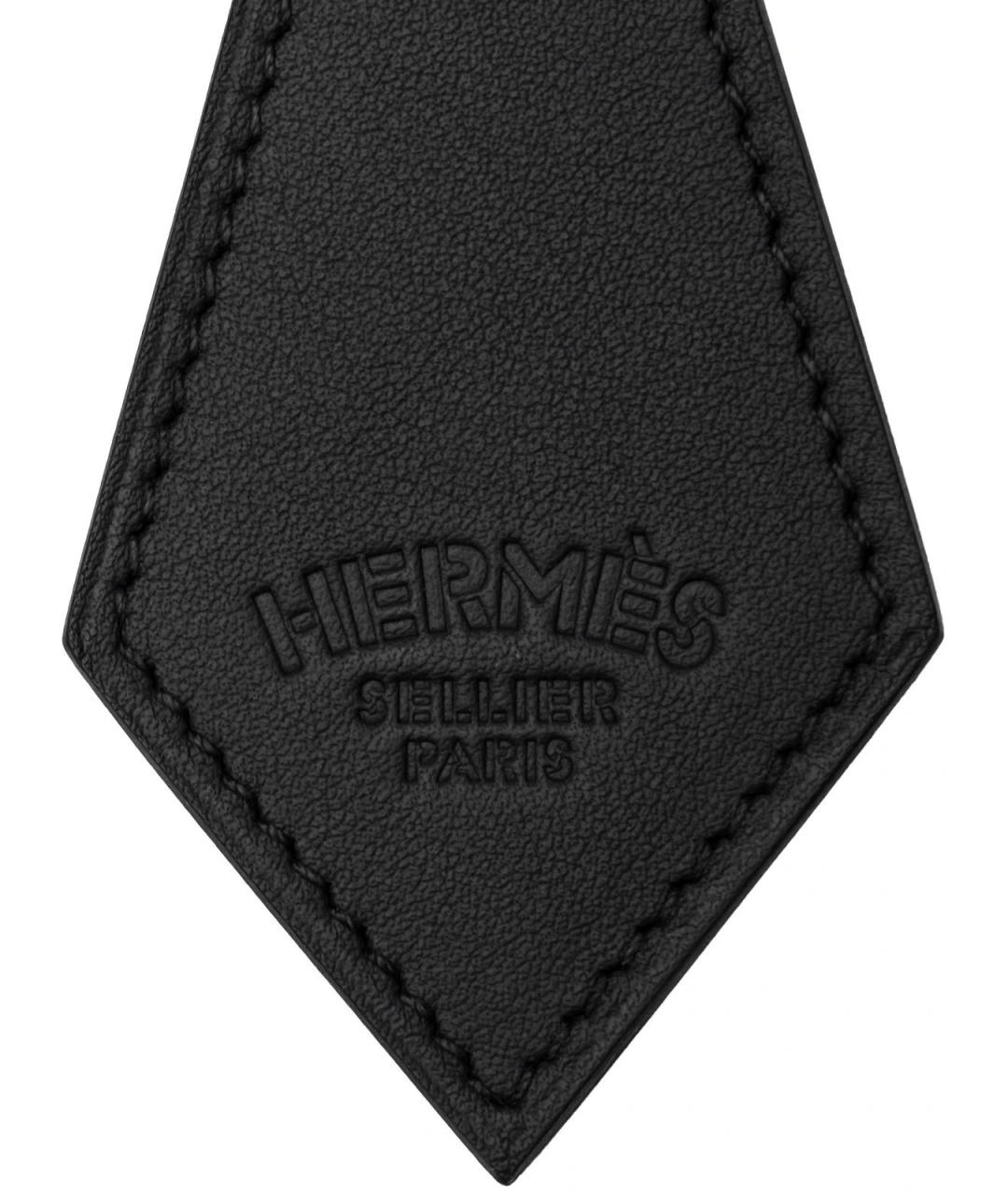 HERMES Черный брелок, фото 3