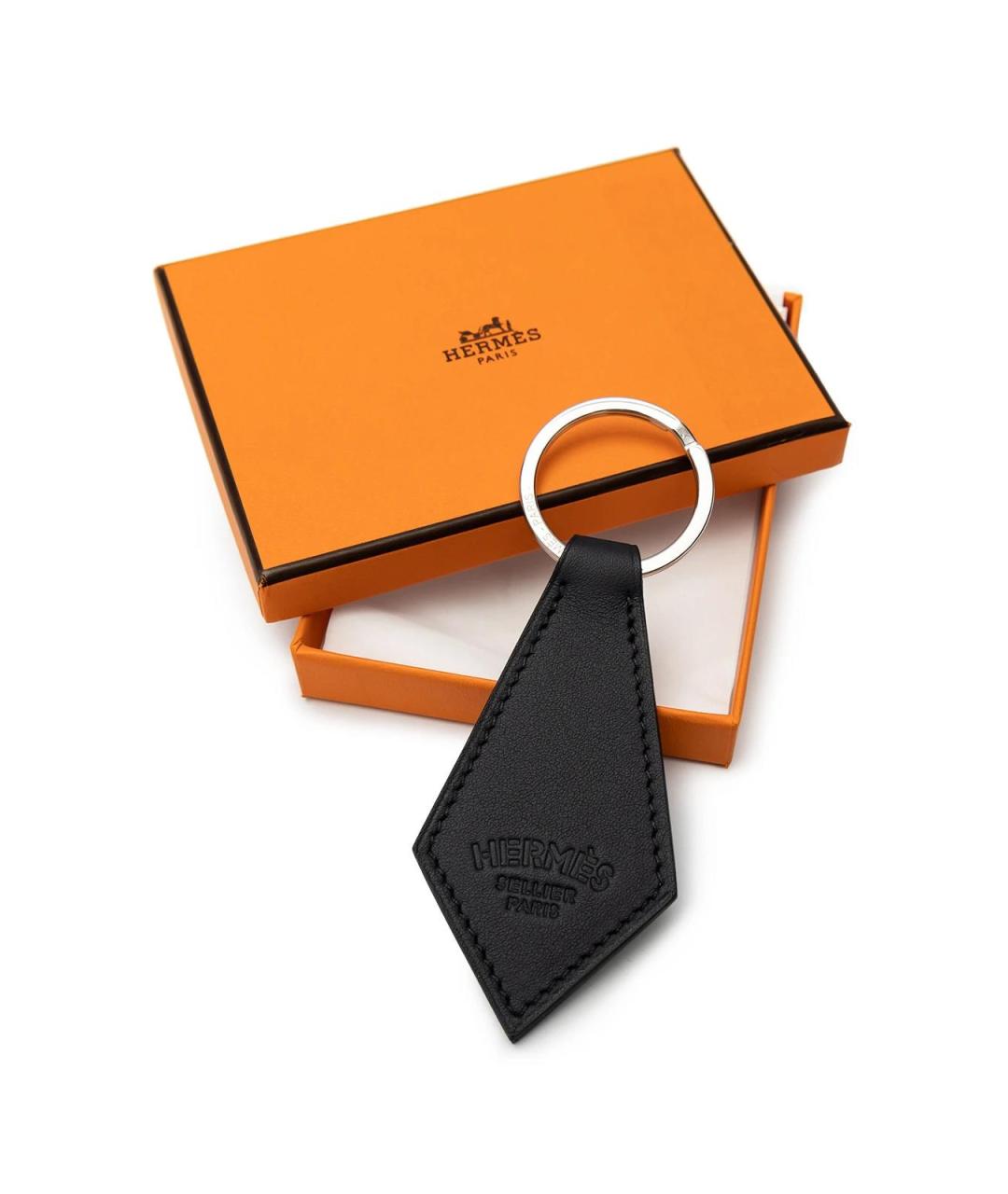 HERMES Черный брелок, фото 4