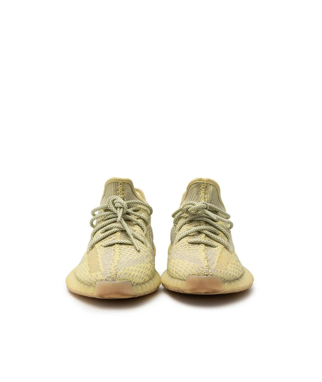 ADIDAS YEEZY Желтые текстильные кроссовки, фото 4