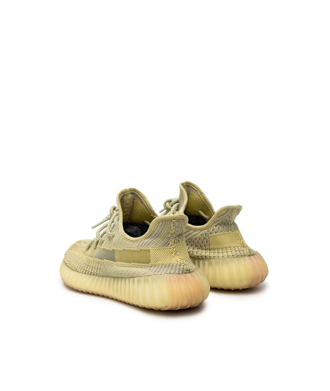 ADIDAS YEEZY Желтые текстильные кроссовки, фото 3