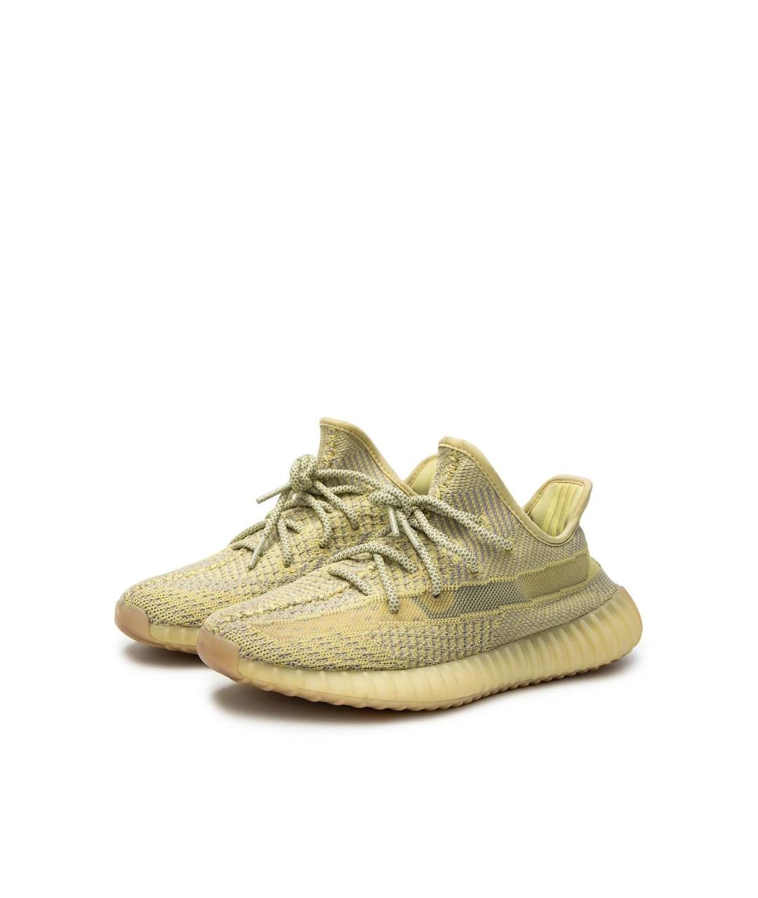 ADIDAS YEEZY Желтые текстильные кроссовки, фото 2