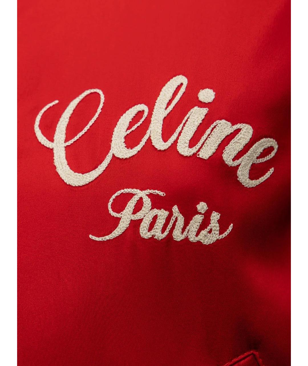 CELINE Красная вискозная куртка, фото 3