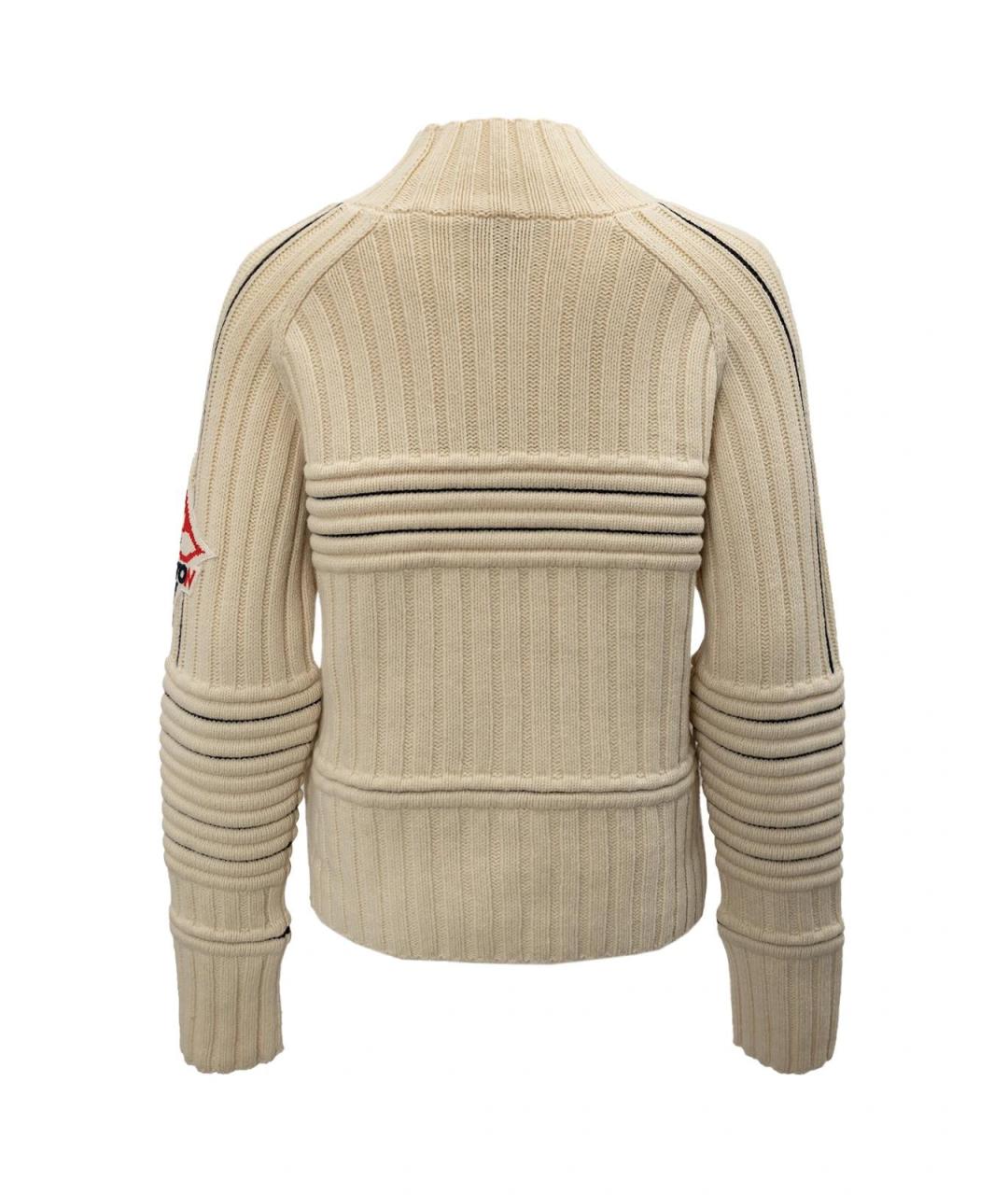 LOUIS VUITTON Бежевый шерстяной джемпер / свитер, фото 2