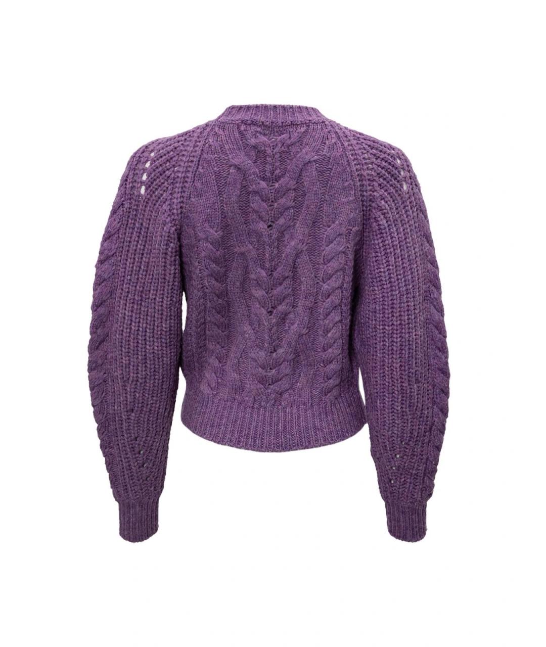 ISABEL MARANT Фиолетовый шерстяной джемпер / свитер, фото 2