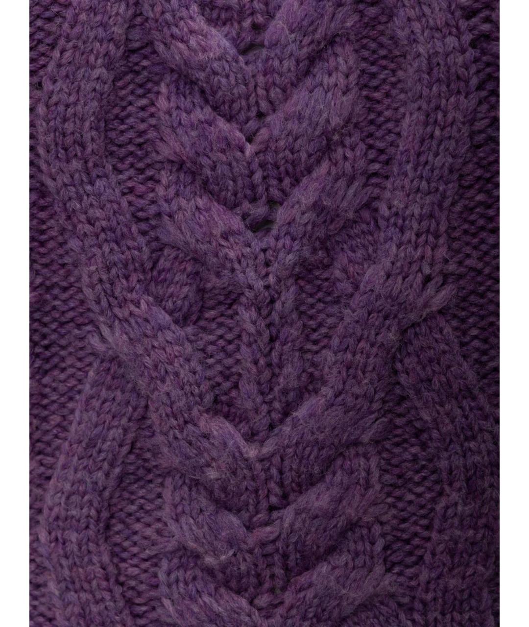 ISABEL MARANT Фиолетовый шерстяной джемпер / свитер, фото 3