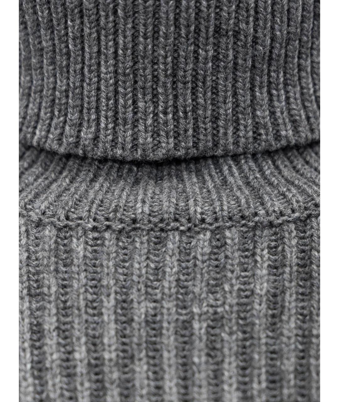 12 STOREEZ Серый шерстяной джемпер / свитер, фото 3
