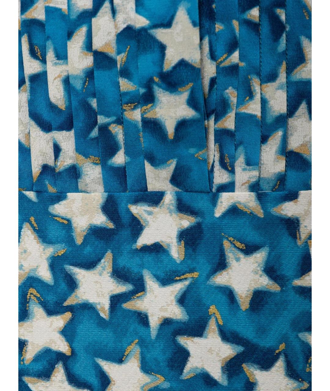 VALENTINO Голубое шелковое повседневное платье, фото 3