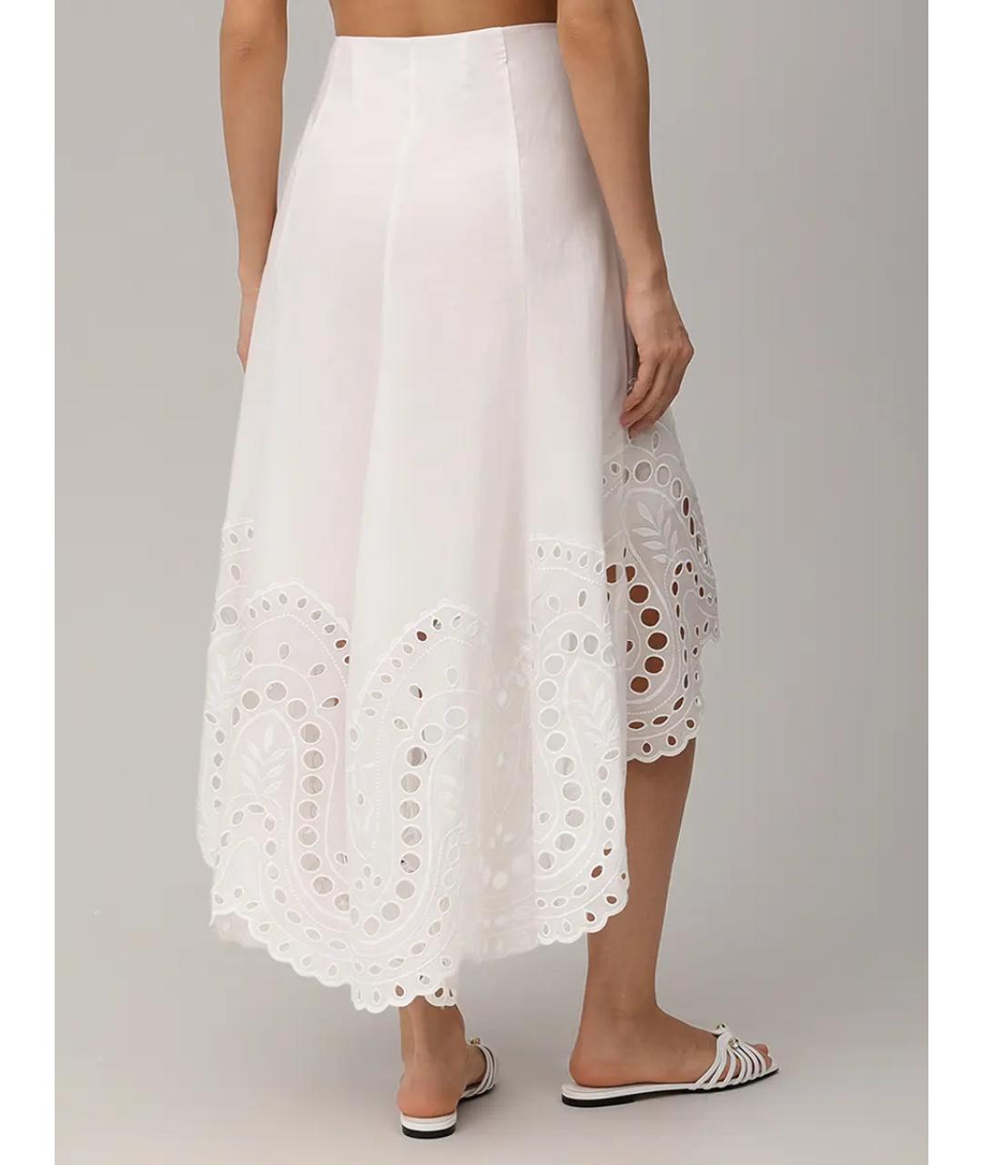 CHARO RUIZ Белая юбка миди, фото 3