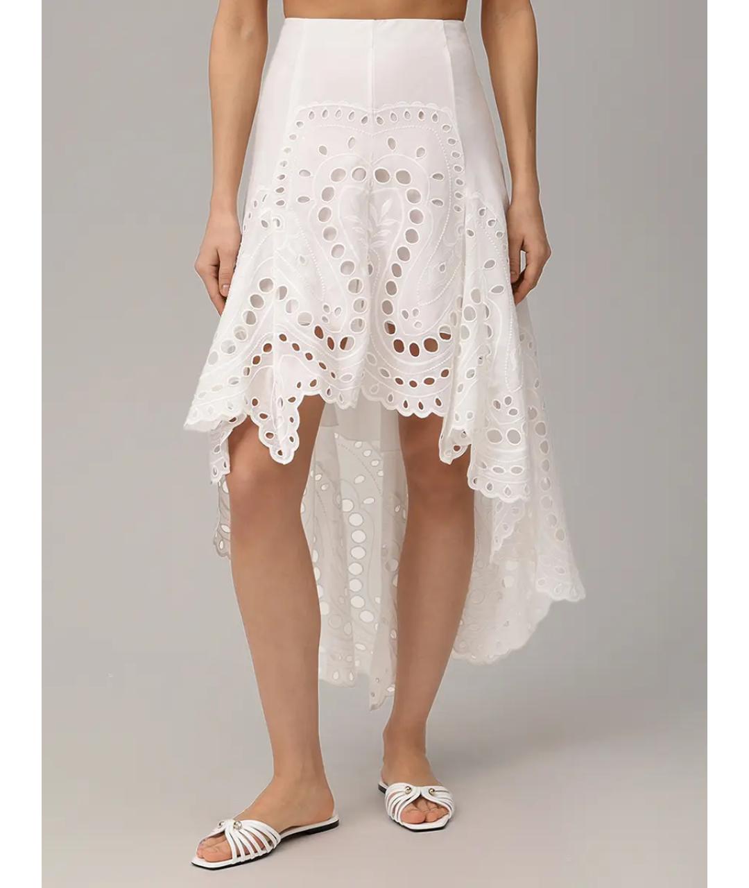 CHARO RUIZ Белая юбка миди, фото 4