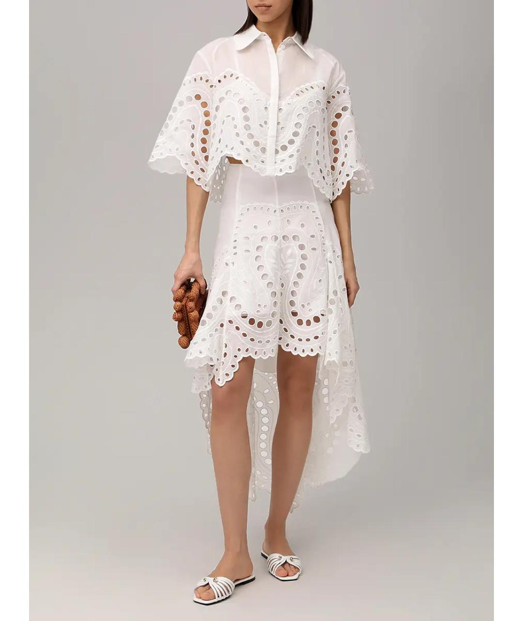 CHARO RUIZ Белая юбка миди, фото 2