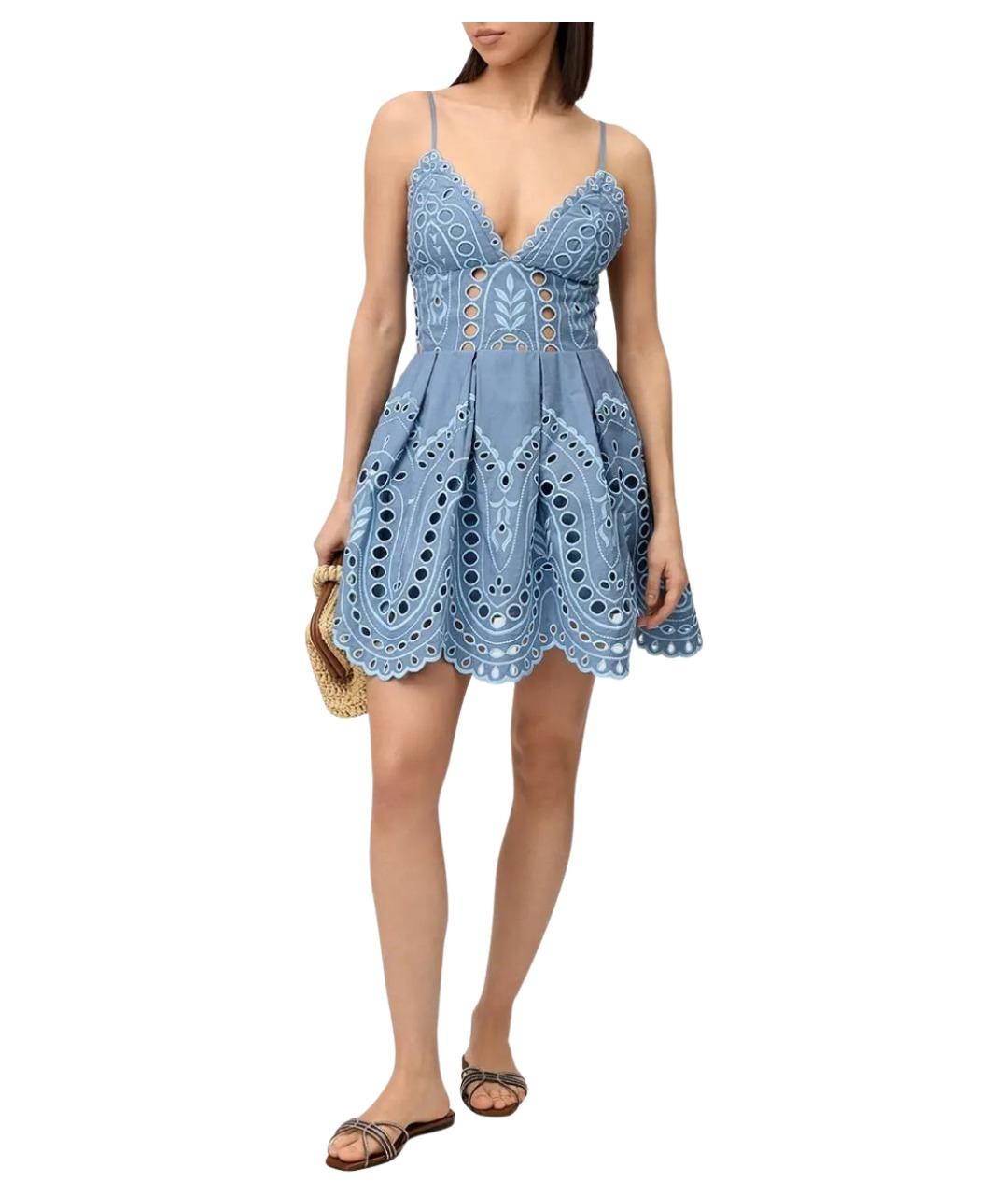 CHARO RUIZ Голубое повседневное платье, фото 2