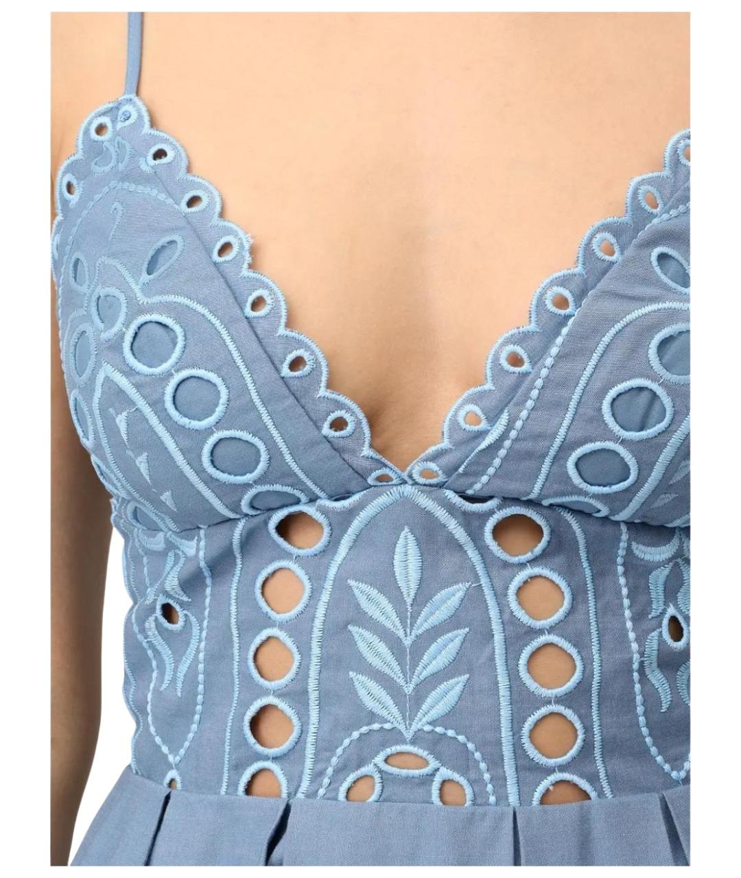 CHARO RUIZ Голубое повседневное платье, фото 5