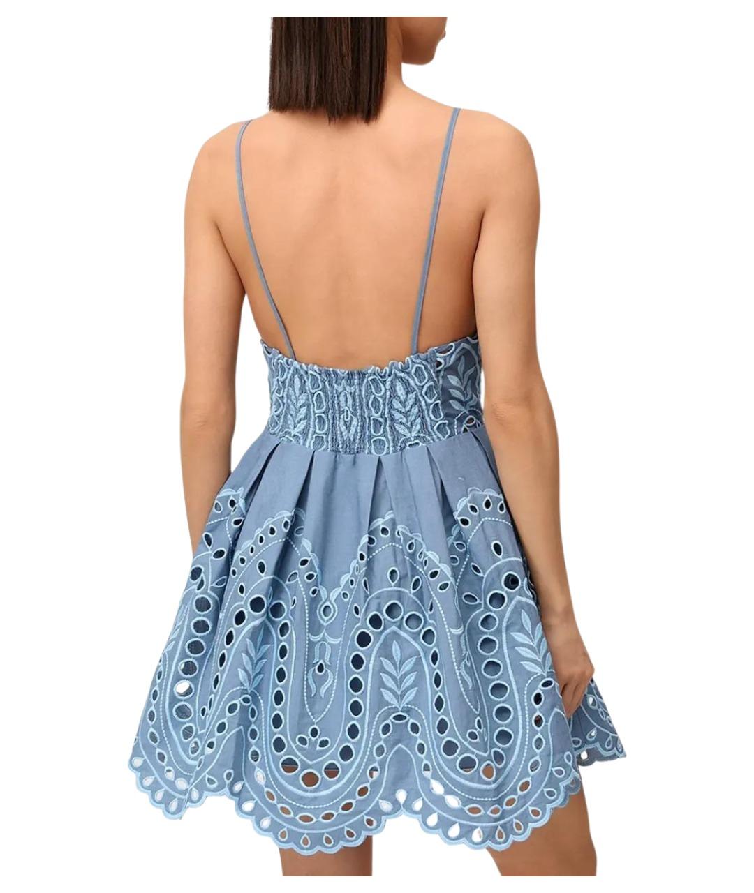 CHARO RUIZ Голубое повседневное платье, фото 3