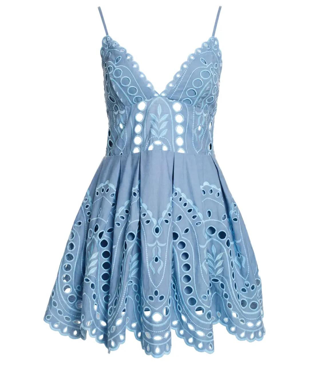 CHARO RUIZ Голубое повседневное платье, фото 1