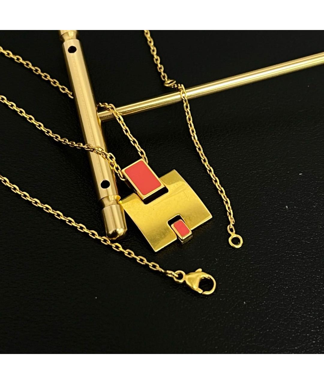 HERMES Золотое колье, фото 4