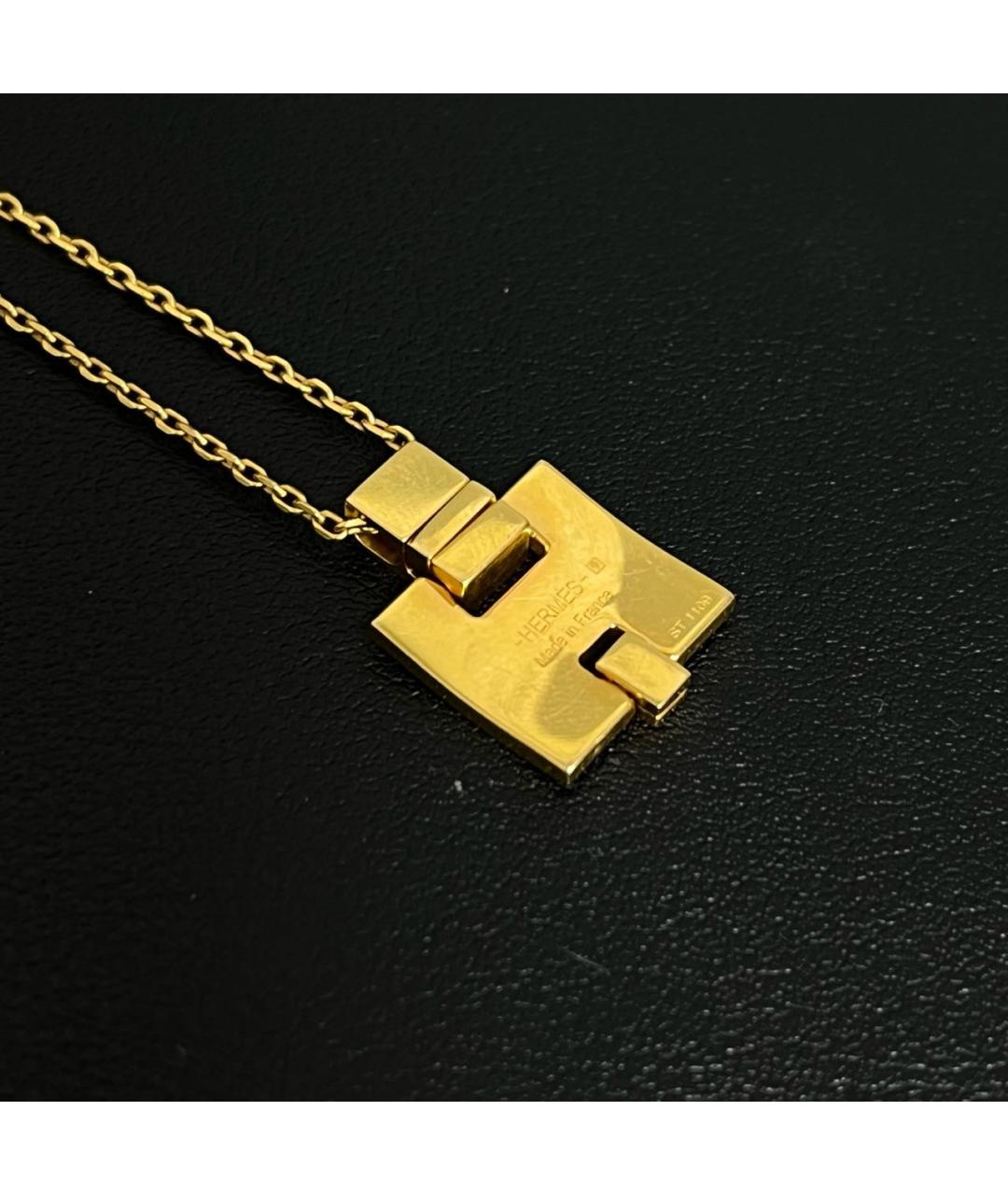 HERMES Золотое колье, фото 3