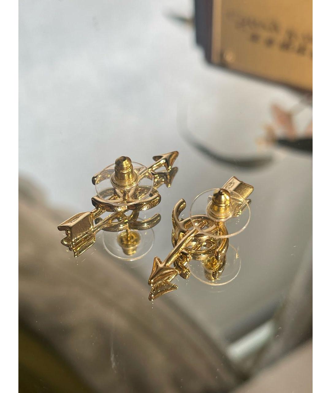 CHANEL Золотые серьги, фото 3