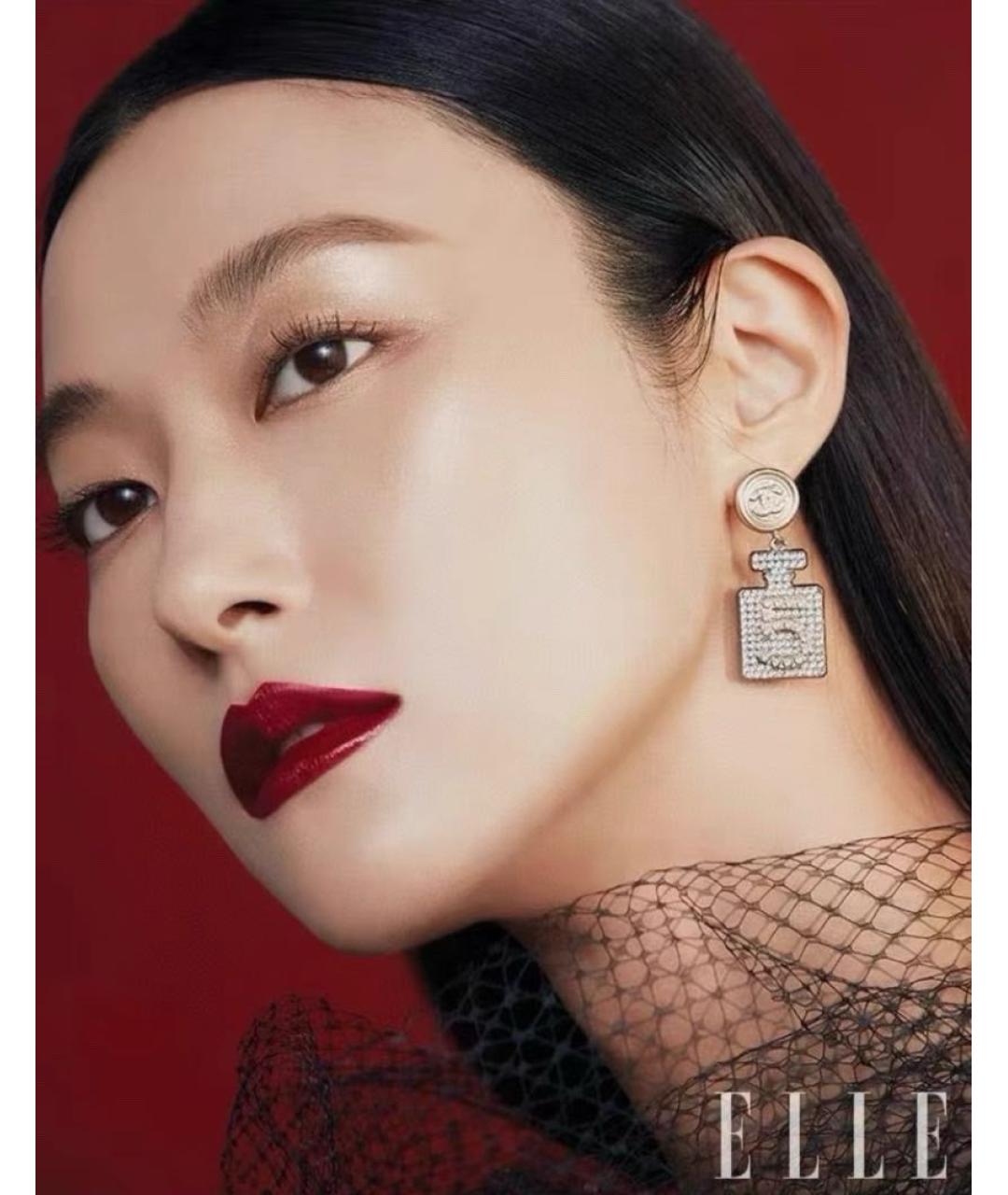 CHANEL Золотые металлические серьги, фото 4