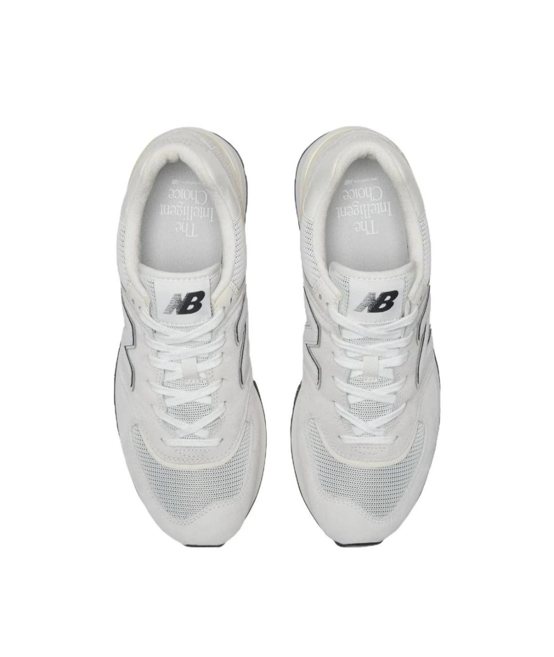 NEW BALANCE Белые замшевые низкие кроссовки / кеды, фото 3