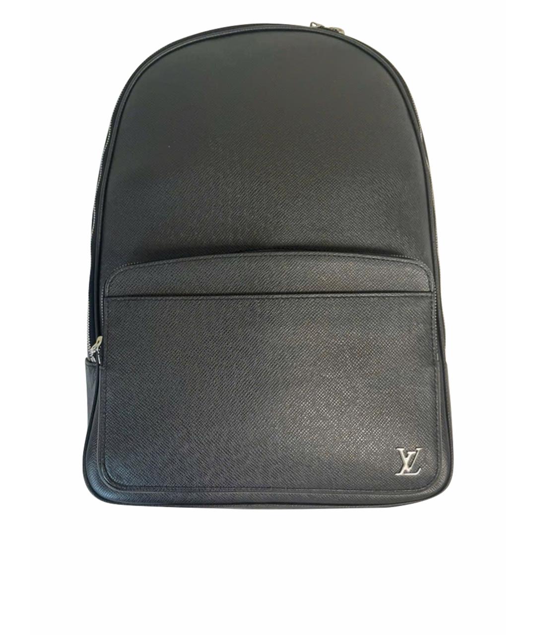 LOUIS VUITTON Черный кожаный рюкзак, фото 1