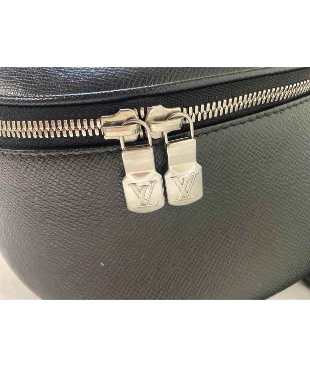 LOUIS VUITTON Черный кожаный рюкзак, фото 5