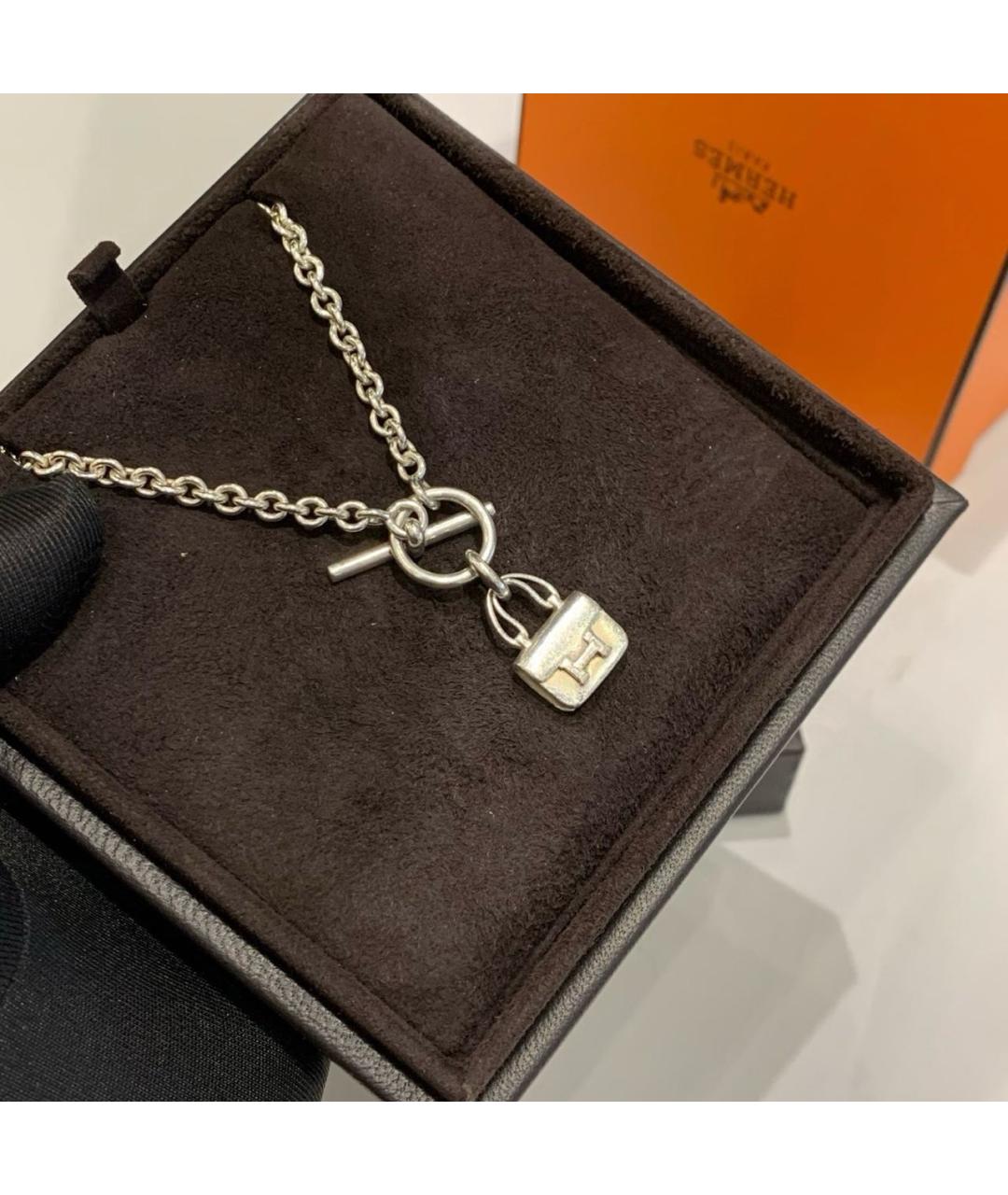 HERMES Серебрянный браслет, фото 3