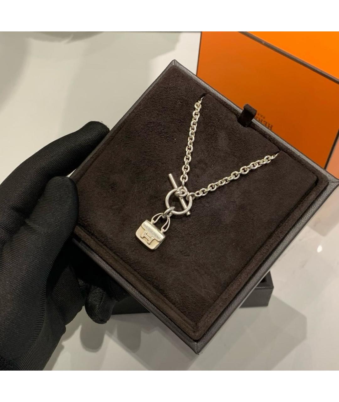 HERMES Серебрянный браслет, фото 4