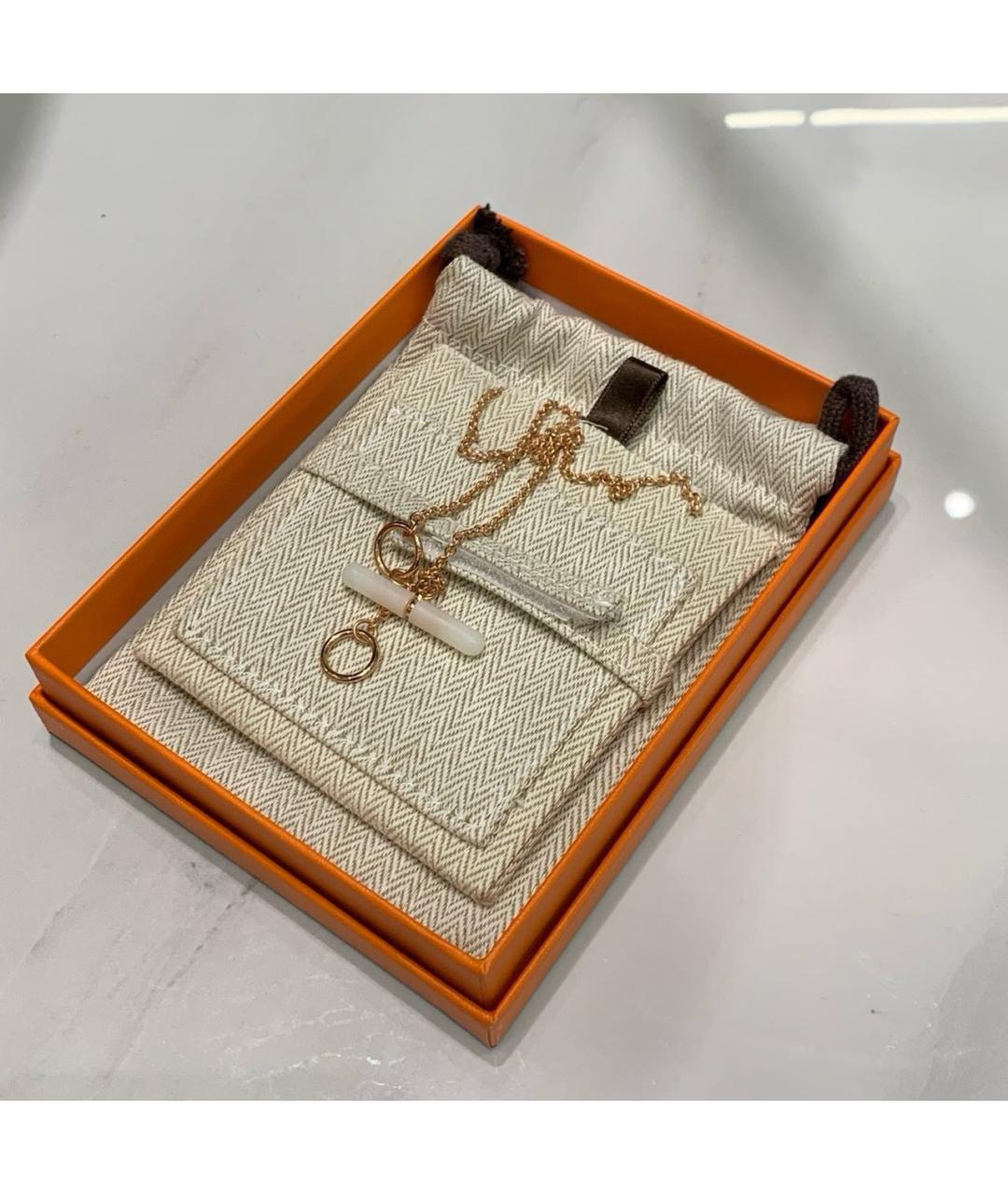 HERMES Золотое колье, фото 3