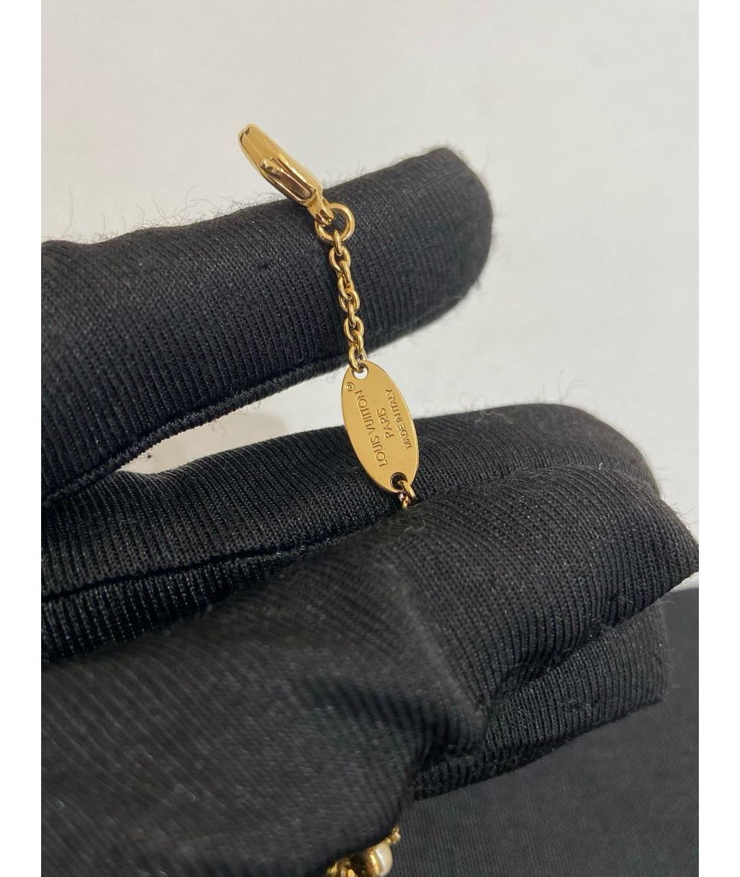 LOUIS VUITTON Золотой металлический браслет, фото 5