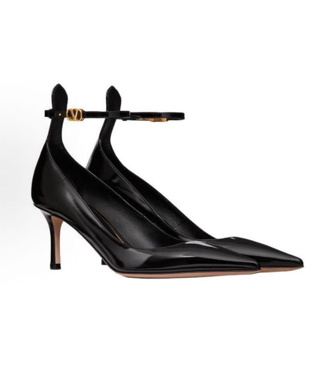 VALENTINO Черные туфли из лакированной кожи, фото 2