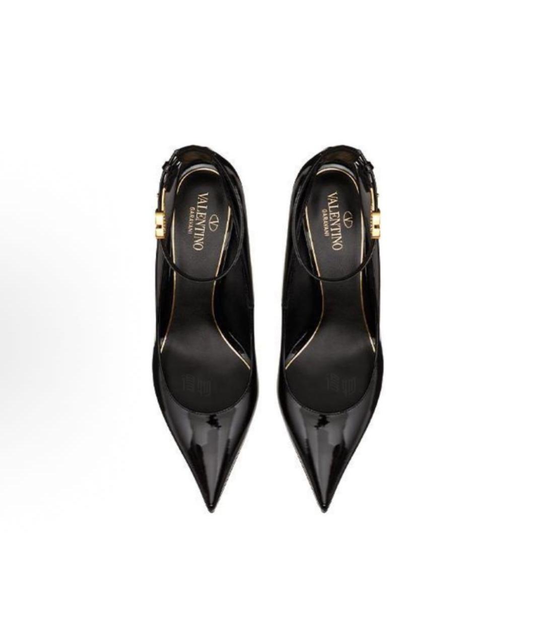 VALENTINO Черные туфли из лакированной кожи, фото 3