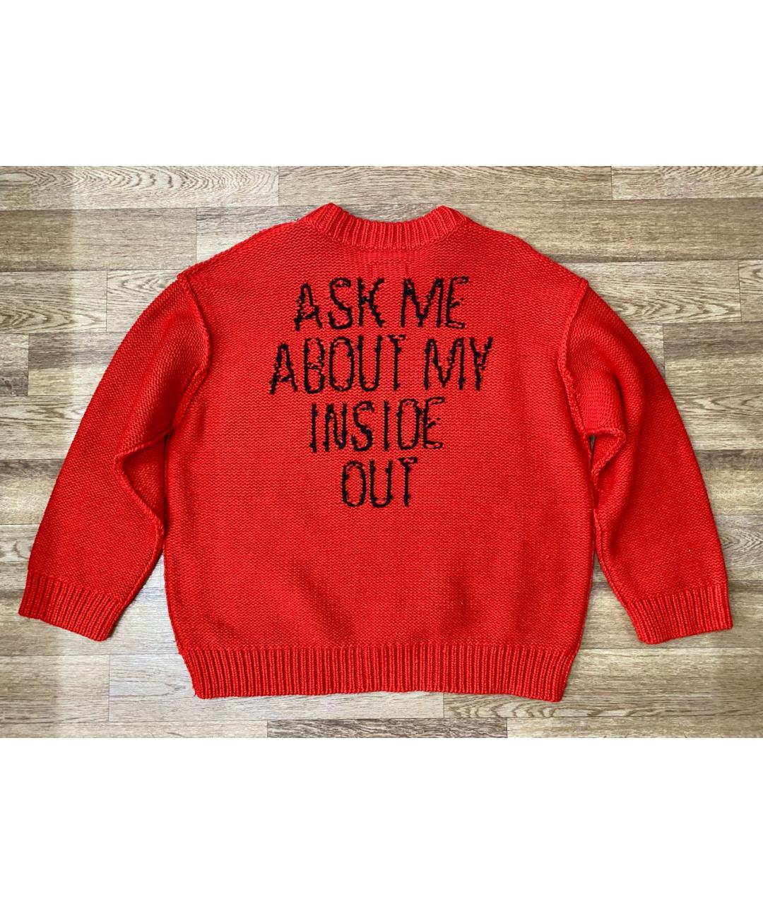 DOUBLET Красный шерстяной джемпер / свитер, фото 2