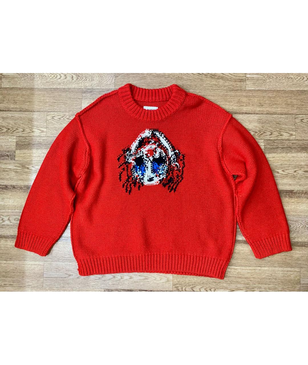 DOUBLET Красный шерстяной джемпер / свитер, фото 6