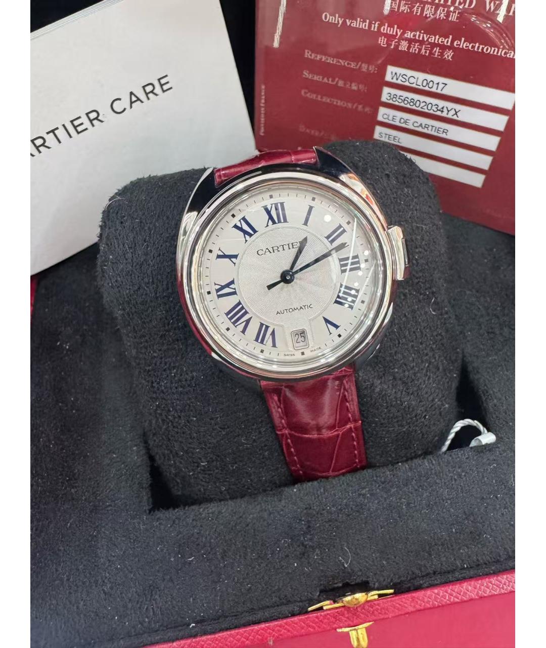 CARTIER Серебряные часы, фото 4