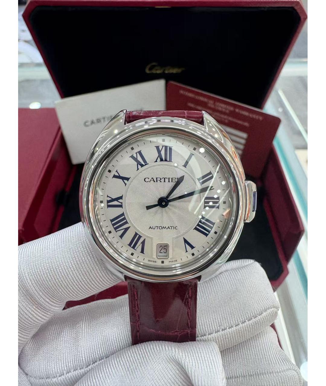 CARTIER Серебряные часы, фото 2