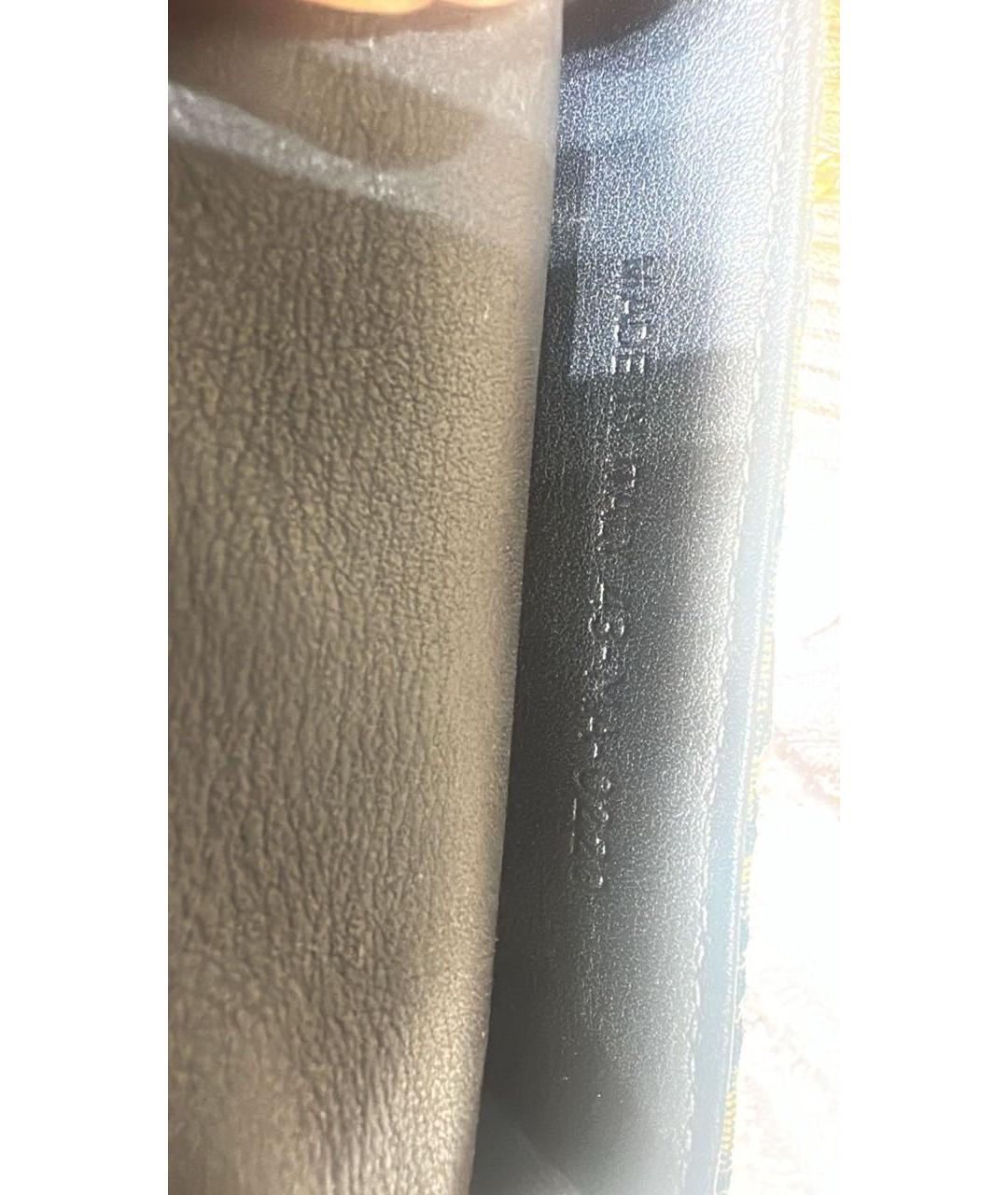 CHRISTIAN DIOR Темно-синяя жаккардовая сумка через плечо, фото 6