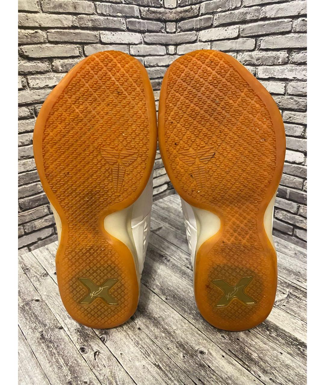 NIKE Белые кожаные высокие кроссовки / кеды, фото 3