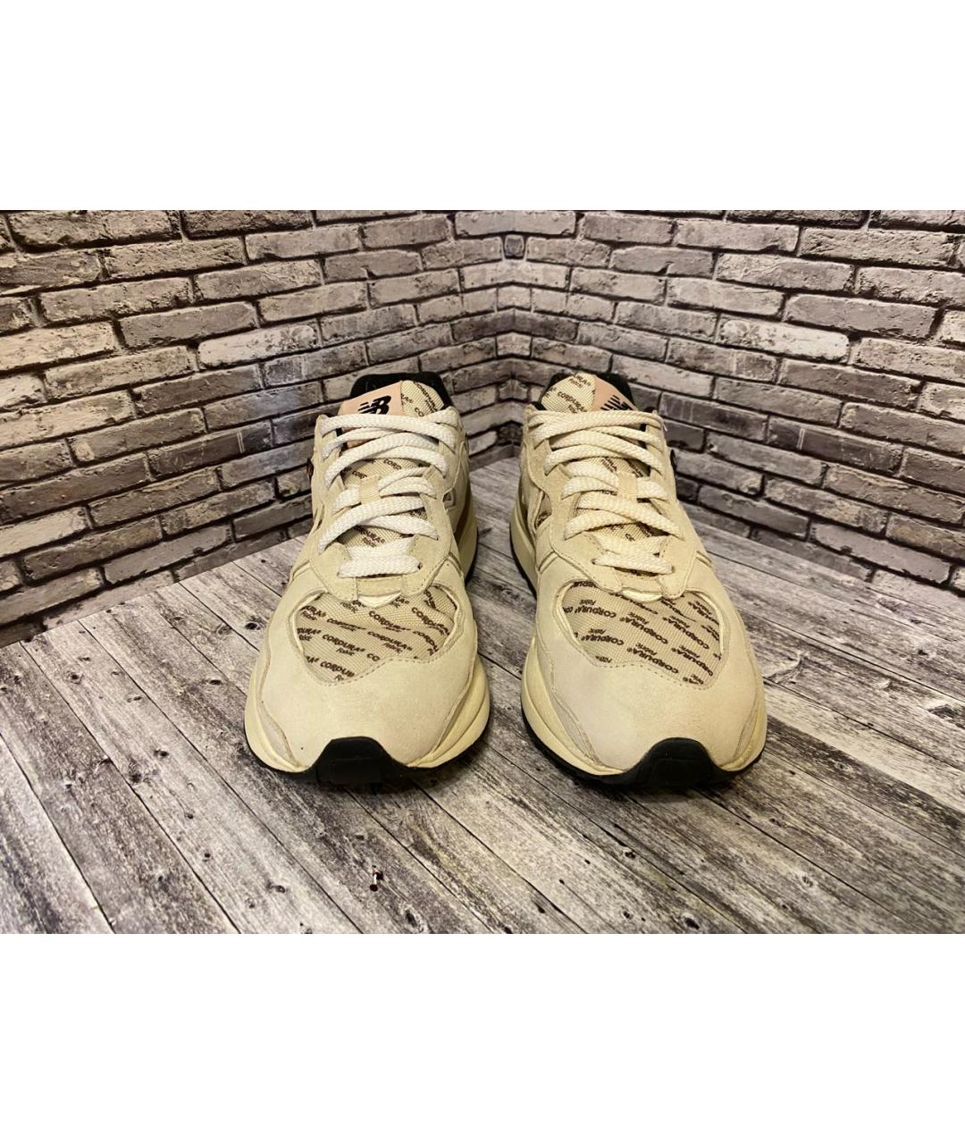 NEW BALANCE Бежевые замшевые низкие кроссовки / кеды, фото 2