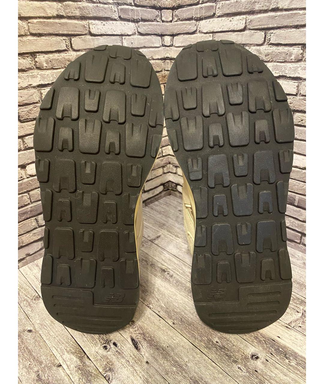 NEW BALANCE Бежевые замшевые низкие кроссовки / кеды, фото 3