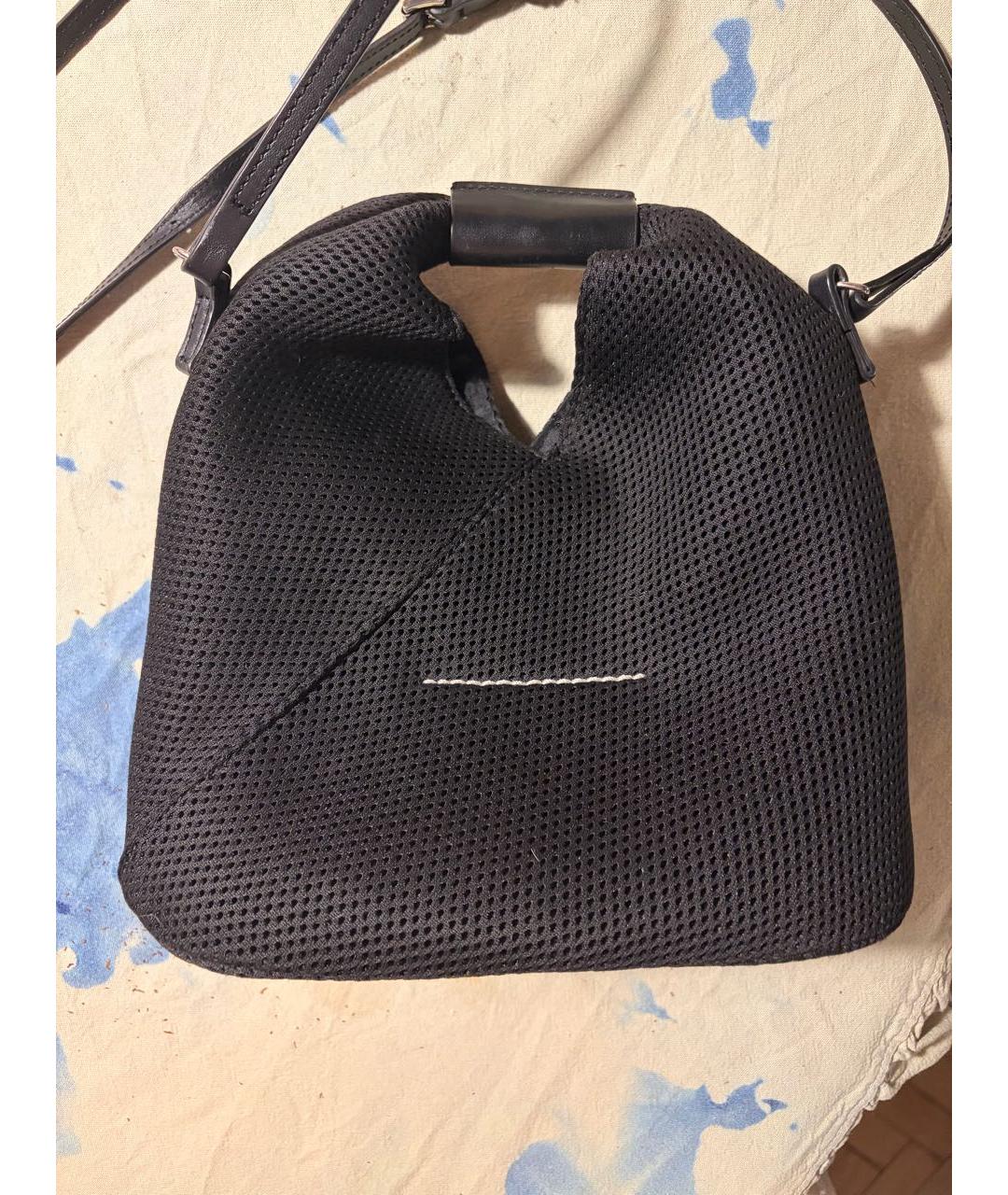 MAISON MARGIELA Черная тканевая сумка через плечо, фото 2