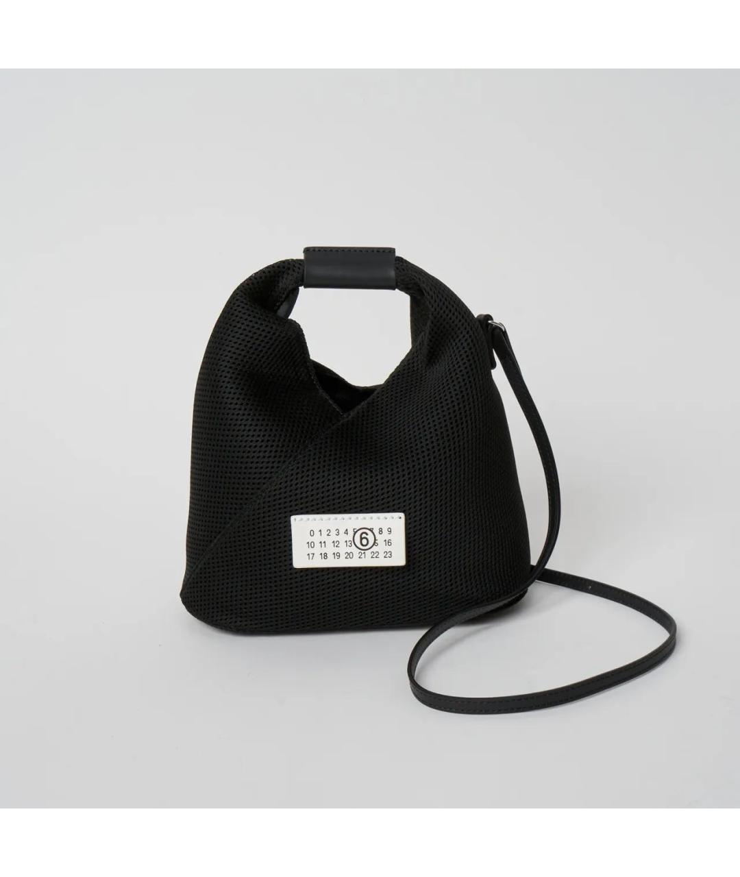 MAISON MARGIELA Черная тканевая сумка через плечо, фото 5