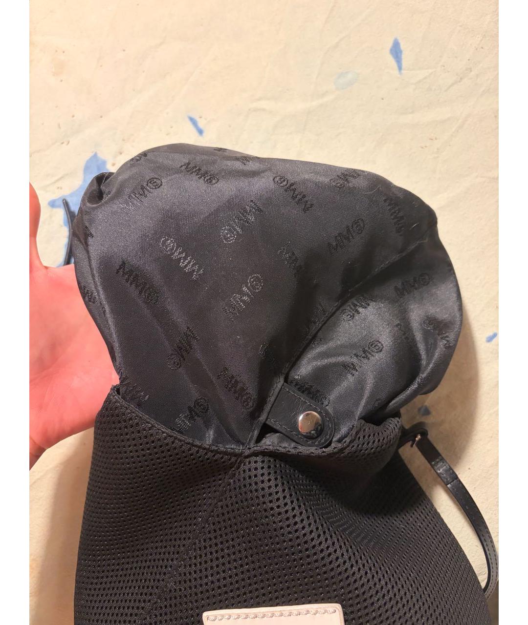 MAISON MARGIELA Черная тканевая сумка через плечо, фото 3