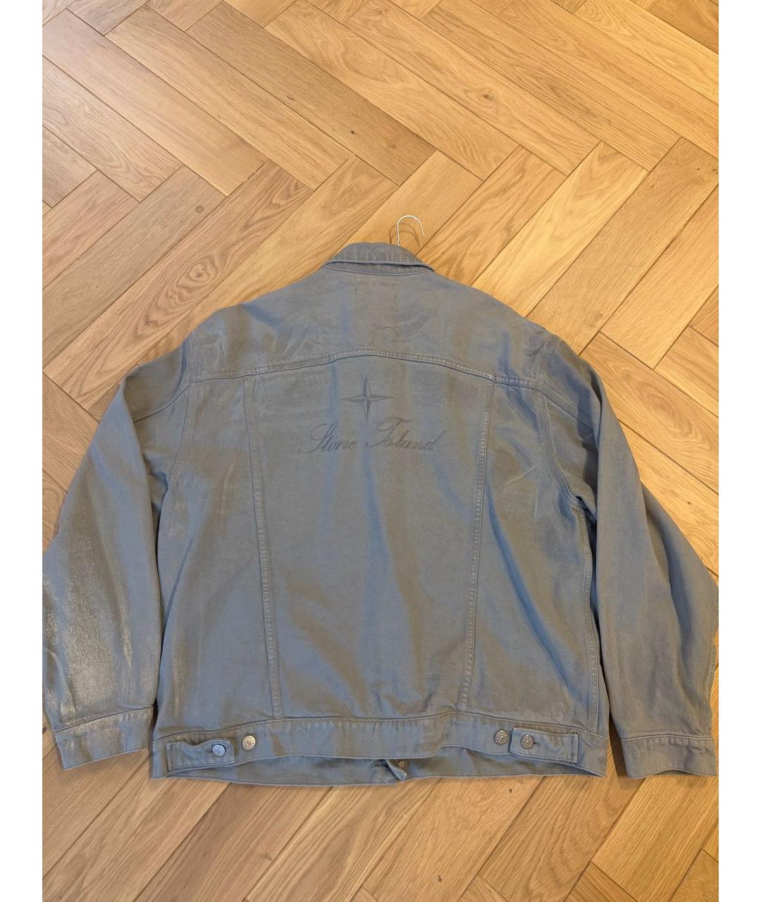 STONE ISLAND Серая деним куртка, фото 2