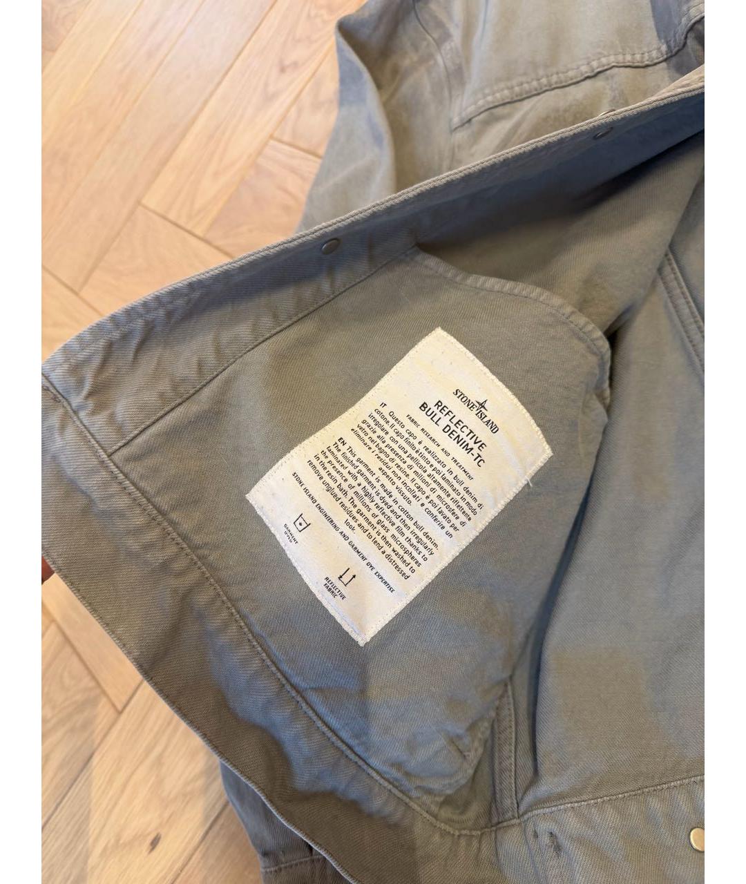 STONE ISLAND Серая деним куртка, фото 8