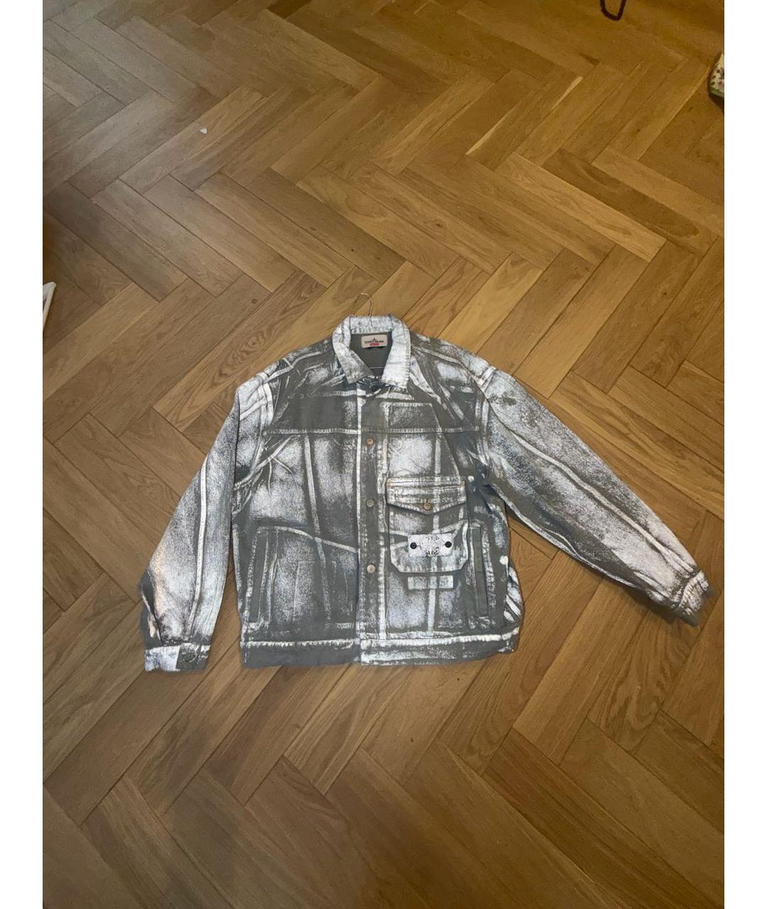 STONE ISLAND Серая деним куртка, фото 7