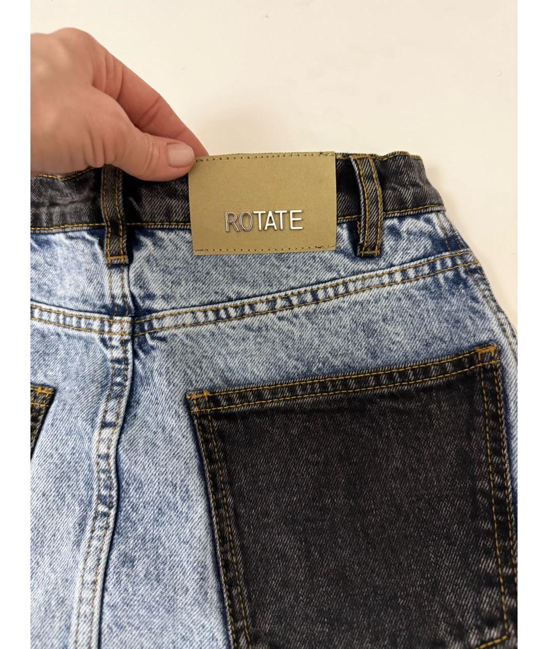 ROTATE Мульти деним юбка мини, фото 6