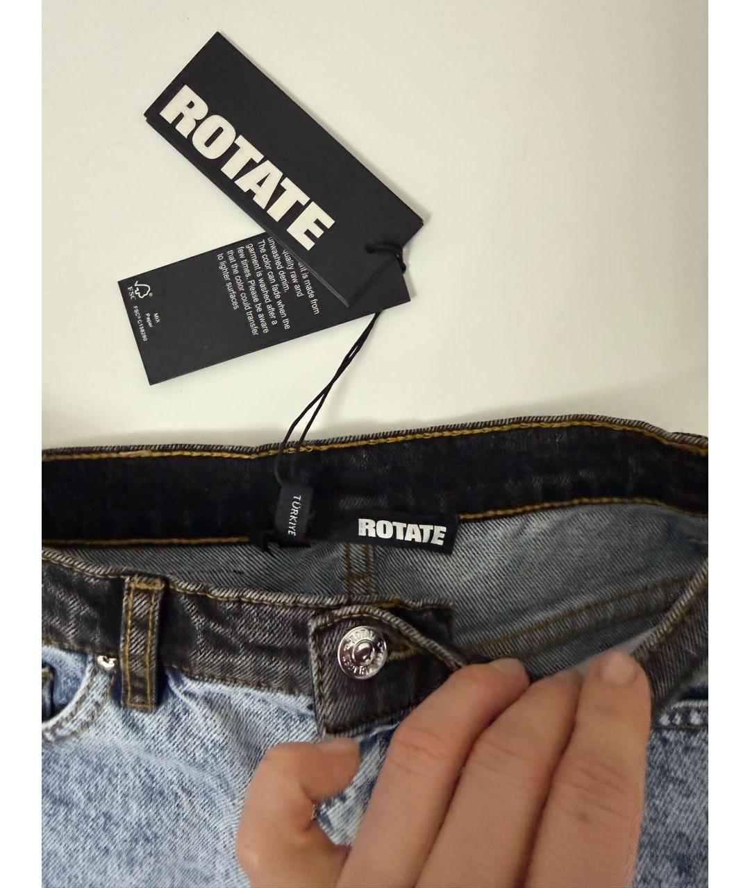 ROTATE Мульти деним юбка мини, фото 7