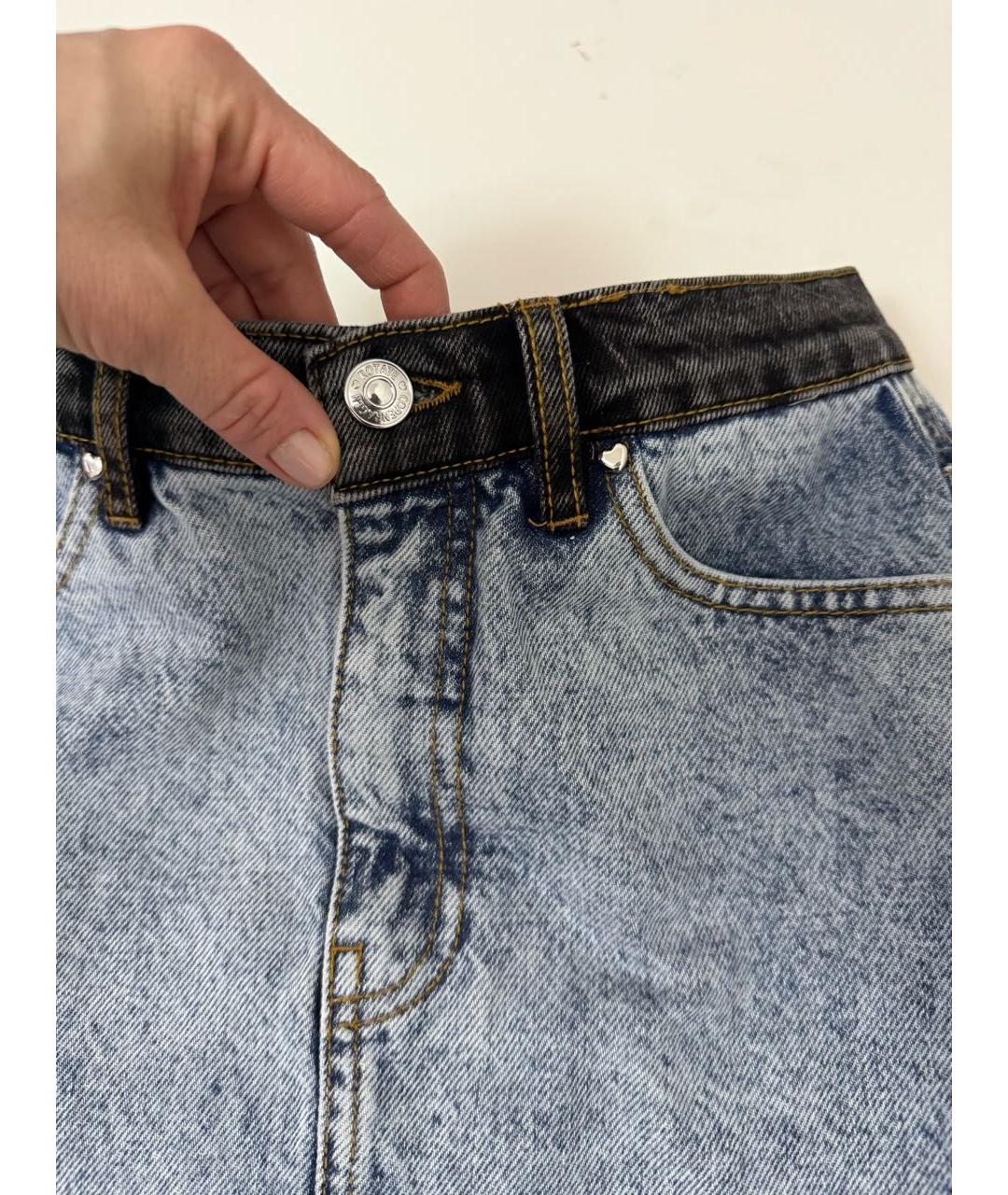 ROTATE Мульти деним юбка мини, фото 4